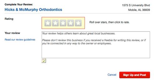 hicks-mcmurphyortho leave us a review on Yelp